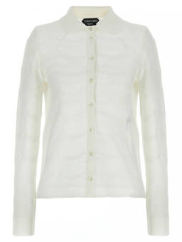 Tom Ford - White Openwork Cardigan (S)