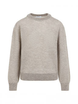 Brunello Cucinelli - Grey Knitted Crew Neck Sweater