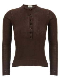 Magda Butrym - Brown 20 Silk Sweater (S)