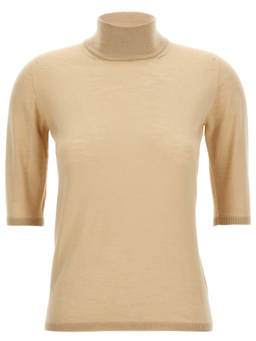 Max Mara - Beige Cecina Turtleneck Sweater