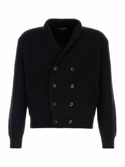 Tom Ford - Black Double-Breasted Cardigan