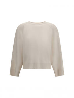Brunello Cucinelli - Off White Crew Neck Sweater