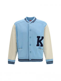 Kenzo - Light Blue Varsity Cardigan