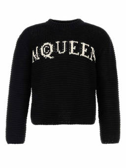 Alexander McQueen - Black Crochet Sweater
