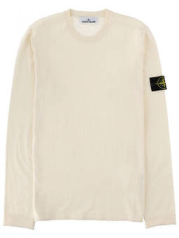 Stone Island - Off White Crew Neck Sweater (XL)