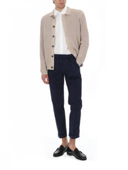 Fay - Beige Shirt Collar Sweater