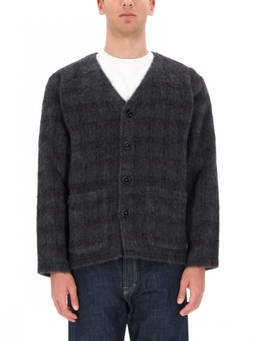 Our Legacy - Grey Checks V Neck Cardigan