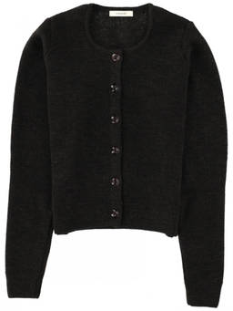 Lemaire - Brown Solid Round Neck Cardigan (S)