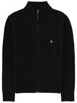 Vivienne Westwood - Black Knitted Mock Collar Sweater