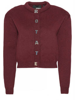 Rotate Birger Christensen - Brown Logo Crew Neck Sweater