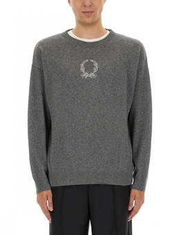 Moschino - Grey Crew Neck Sweater