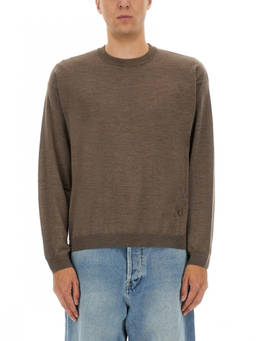 Moschino - Brown Crew Neck Sweater