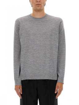 Theory - Grey Crew Neck Jumper