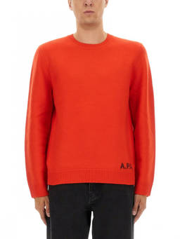 A.P.C. - Red Crew Neck Sweater (M)