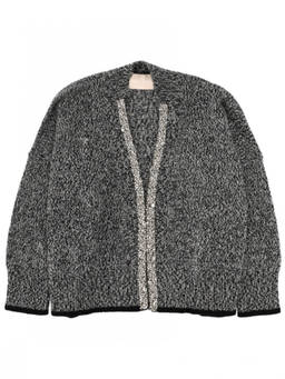 Circus Hotel - Multicolour Knitted V Neck Cardigan