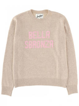MC2 Saint Barth - Beige Graphic Crew Neck Sweater (M)