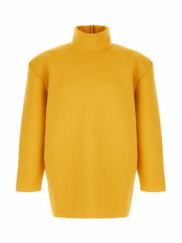 Saint Laurent - Yellow Solid Turtle Neck Sweater (S)