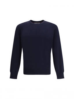 Brunello Cucinelli - Navy Blue Crew Neck Sweater (3XL)