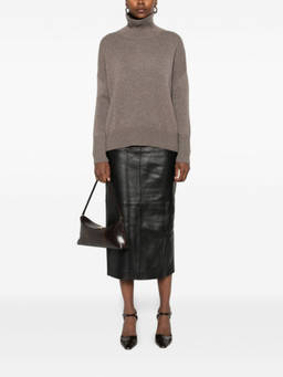 Lisa Yang - Brown High-Neck Sweater