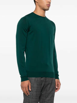 John Smedley - Dark Green Wool Jumper