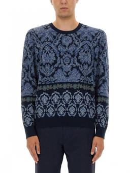 Etro - Blue Crew Neck Sweater