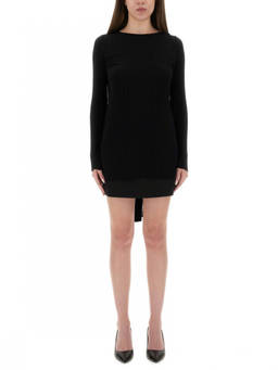 Moschino - Black Knitted Boat Neck Sweater
