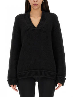 Tom Ford - Black Knitted V Neck Sweater (S)