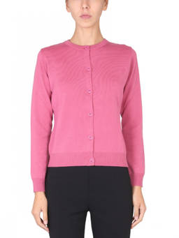 Moschino - Pink Solid Round Neck Sweater