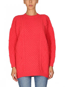 Stella McCartney - Red Knitted Crew Neck Sweater