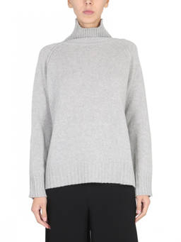Stefano Mortari - Grey Solid Turtle Neck Sweater (L)
