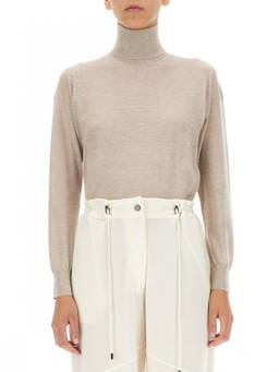 Tom Ford - Beige Solid Turtle Neck Sweater (S)