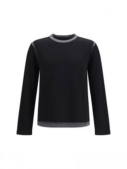 MM6 Maison Margiela - Black Crew Neck Sweater