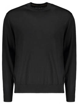Paul & Shark - Black Solid Crew Neck Sweater