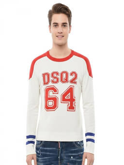 Dsquared2 - White Crew Neck Sweater (S)
