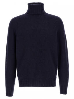 Ma'ry'ya - Maryya Blue High Neck Sweater (XL)