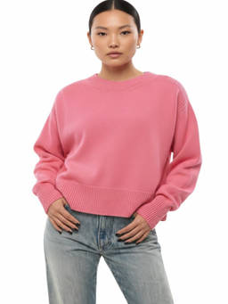 Sa Su Phi - Pink Crew Neck Sweater (XS)