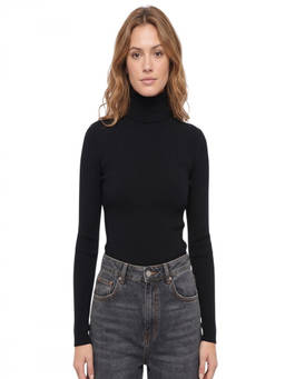 WARDROBE.NYC - Black Turtle Neck Sweater (XS)