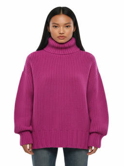 Lanvin - Fuchcia Pink Turtle Neck Sweater (XXS/XS)