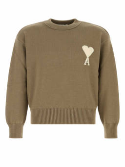 AMI Paris - Brown Crew Neck Sweater