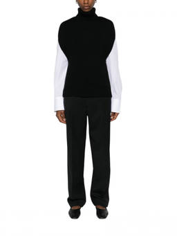 Toteme - Black Solid Turtle Neck Sweater
