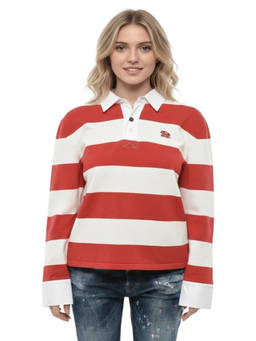 Dsquared2 - Red Stripes Shirt Collar Sweater