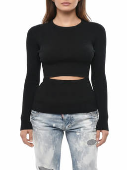 Diesel - Black Knitted Crew Neck Sweater