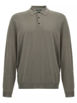 Zanone - Green Wool Polo Shirt (2XL)