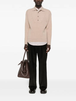 JACQUEMUS - Beige Polo Neck Sweater