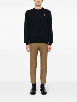Paul Smith - Navy Blue Zebra Logo Sweater