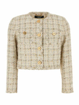 Versace - Multicolour Tweed Cardigan