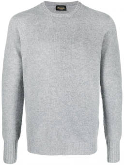 Drumohr - Light Grey Plain Sweater (XL)