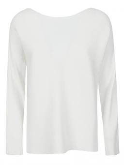 Liviana Conti - White Ribbed Sweater