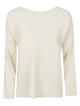 Liviana Conti - White Ribbed Sweater