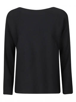 Liviana Conti - Navy Blue Ribbed Sweater